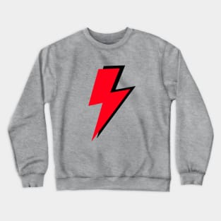 Red and Black Lightning Crewneck Sweatshirt